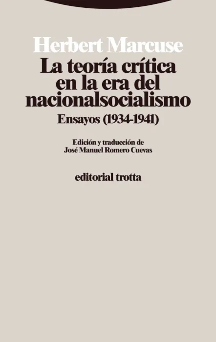 Teoria Critica en la Era del Nacionalisocialismo