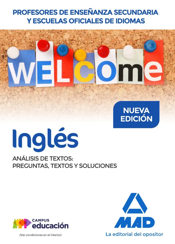 Inglés Análisis Textos: Preguntas Textos y Soluciones Profesores de Enseñanza Secundaria y Escuelas Oficiales de Idiomas
