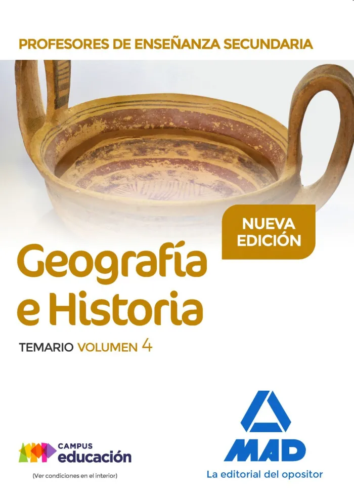 Profesores de Enseñanza Secundaria Geografía e Historia Temario Volumen 4