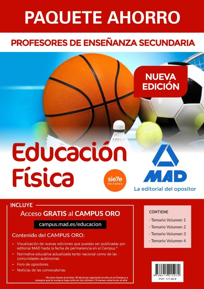 Pack Ahorro Educacion Fisica Profesores Enseñanza Secundaria