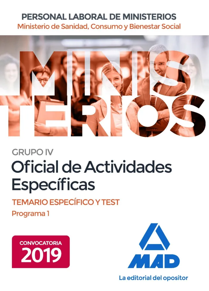 Personal Laboral de Ministerios. Grupo Iv Oficial de Actividades Especificas