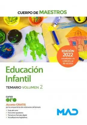 Cuerpo de Maestros Educación Infantil Temario Vol 2