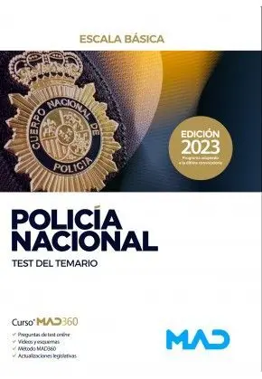 Policía Nacional. Escala Básica. Test del Temario