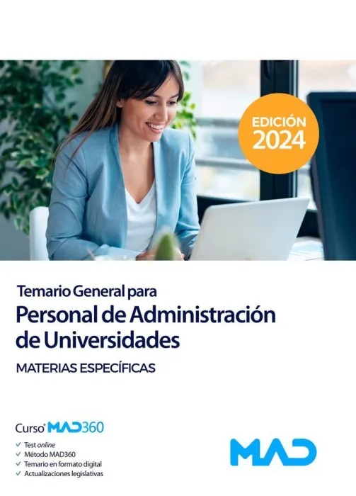 Personal de Administracion de Universidades. Materias Especificas. Temario General