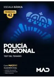 Policía Nacional. Test del Temario. Escala Básica Promocion 42