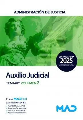 Auxilio Judicial. Temario Vol. 2 Administracion de Justicia
