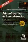 Administrativos de Administracion Local. Corporaciones Locales T. 1
