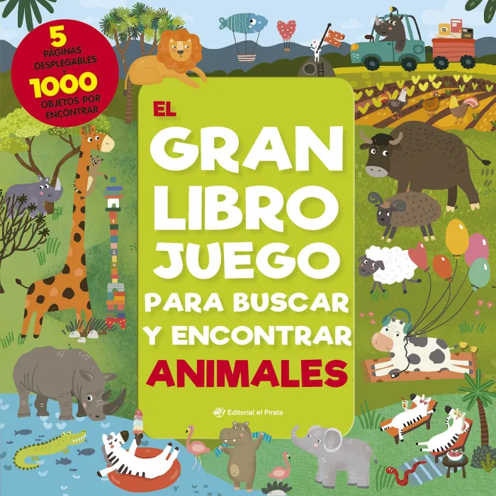 Gran Libro Juego para Buscar y Econtrar Animales