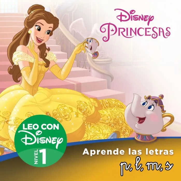 Princesas. Aprende las Letras P,L,M,S (Leo con Disney - Nivel 1)