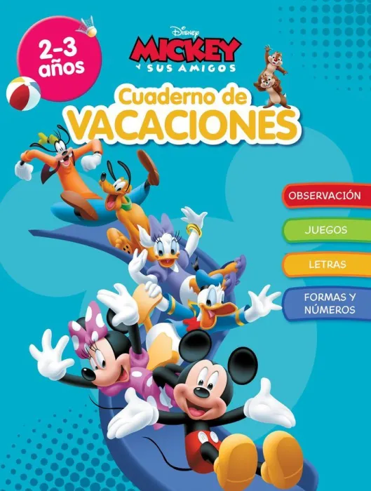 Mickey. Cuaderno de Vacaciones (2-3 Años) (Disney. Cuaderno de Vacaciones)