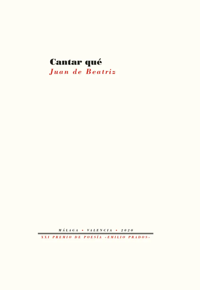 Cantar qué