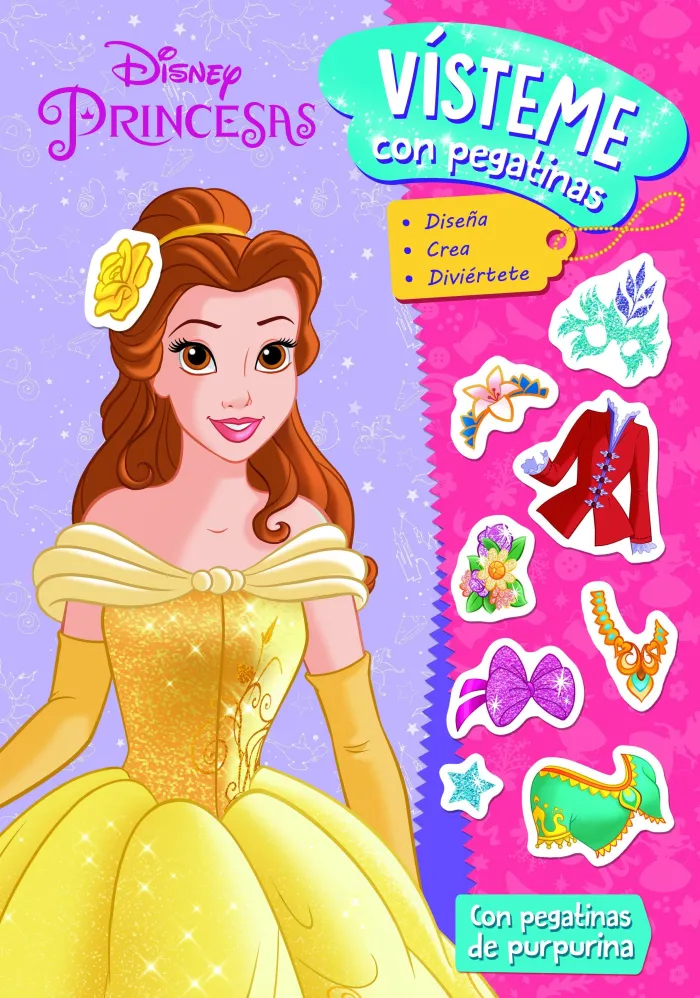 Princesas. Vísteme con Pegatinas