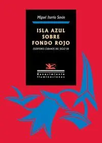 Isla Azul Sobre Fondo Rojo