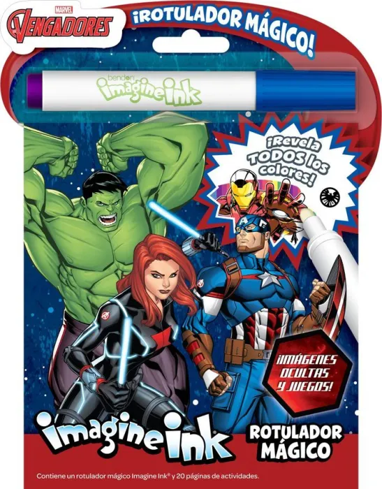 Los Vengadores. Rotulador Mágico. Imagine Ink