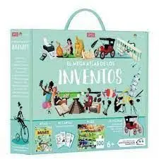 El Mega Atlas de los Inventos (Atlas ,40 Cartas ,Puzle , 20 Figuras)