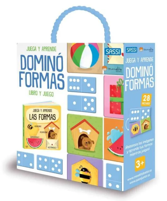 Dominó Formas. Libro y Juego (Caja)