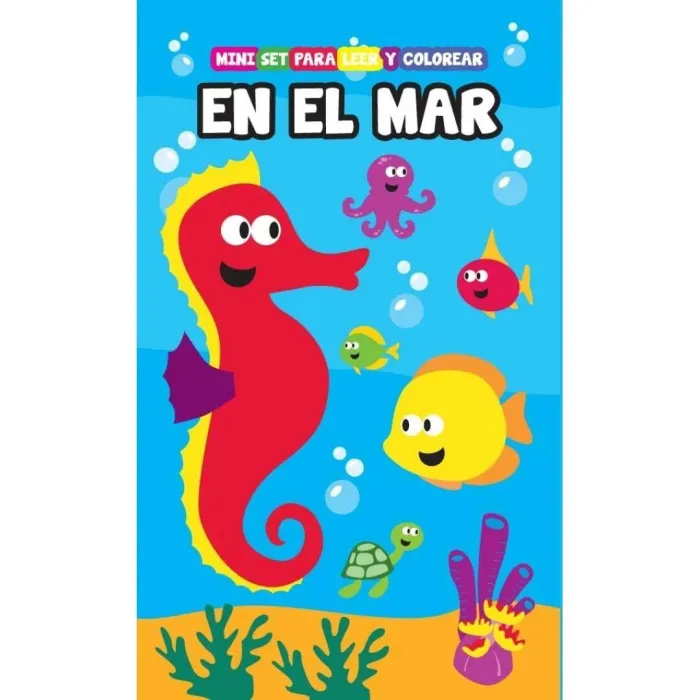 El Mar. mini Set para Leer y Colorear