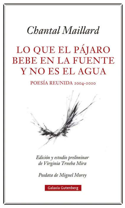 Lo que el Pájaro Bebe en la Fuente y no Es el Agua