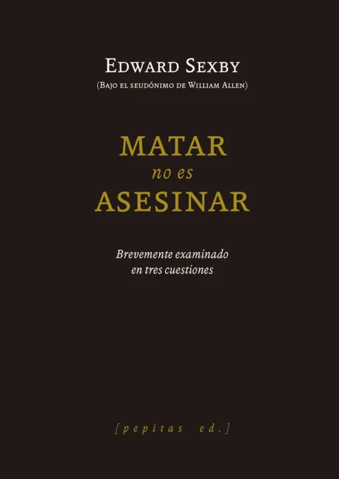 Matar no Es Asesinar