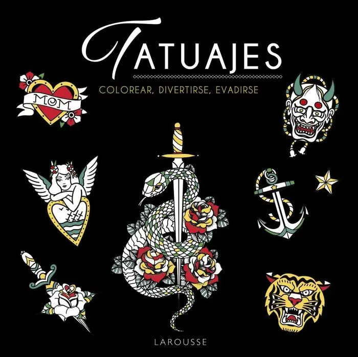 Tatuajes. Colorear, Divertirse y Evadirse