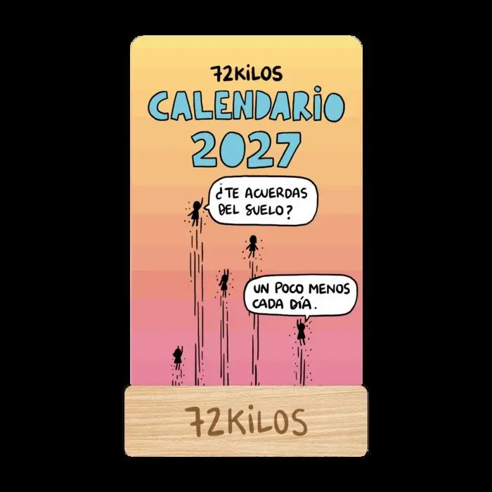 Calendario Mesa de Tarjetas 2027 - 72 Kilos