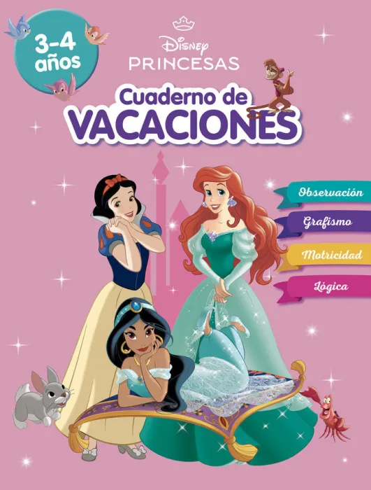 Cuaderno Vacaciones Princesas (3-4 Años)