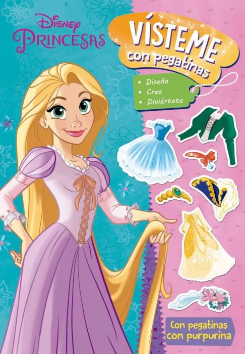 Princesas. Vísteme con Pegatinas 2