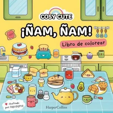Cosy Cute Ñam, Ñam! Libro de Colorear