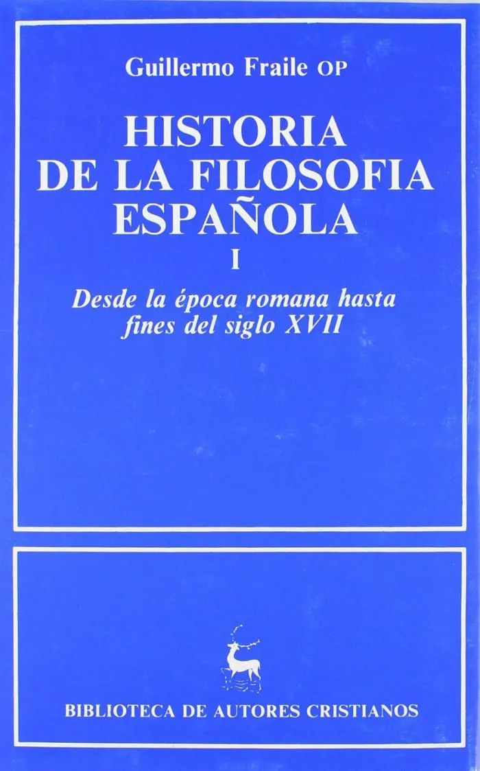 Historia de la Filosofia Española I
