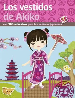 Los Vestidos de Akiko con 300 Adhesivos para Tus Muñecas Japonesas
