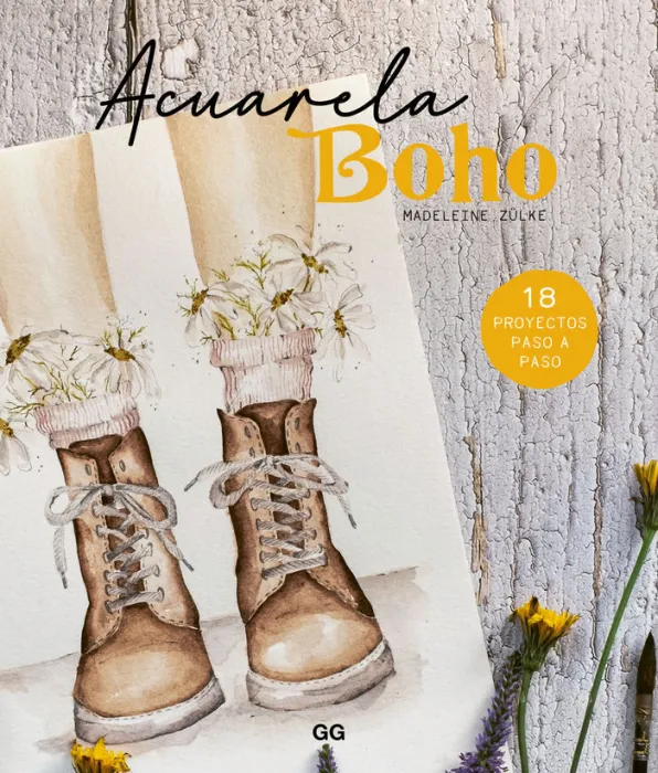 Acuarela Boho. 18 Proyectos Paso a Paso