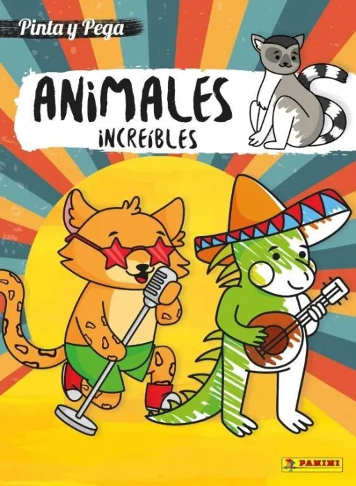 Animales Increibles. Pinta y Pega