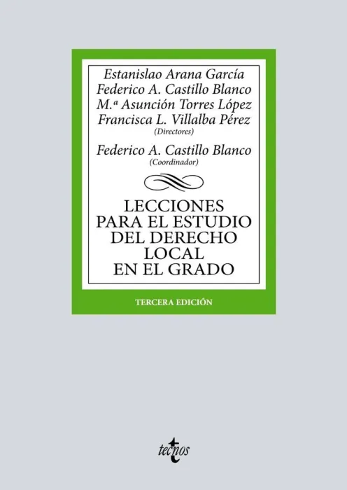Lecciones para el Estudio del Derecho Local en el Grado