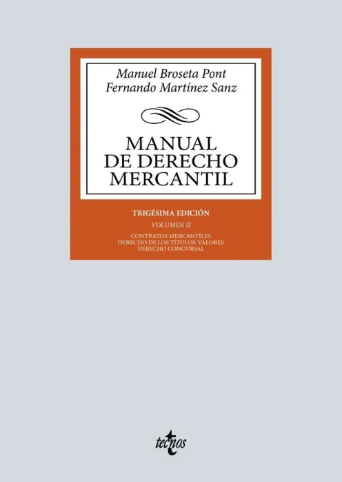 Manual de Derecho Mercantil Vol. ii