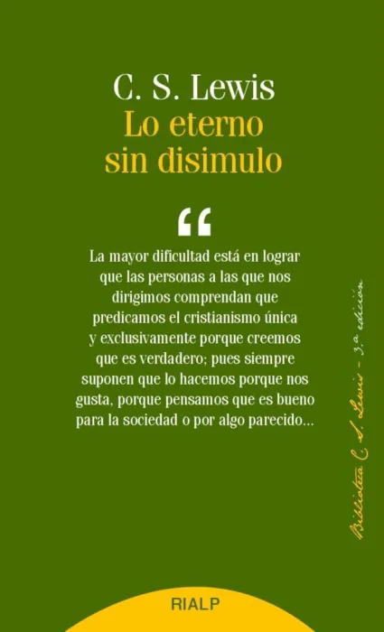 Lo Eterno sin Disimulo