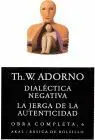 Dialectica Negativa. Jerga de la Autenticidad