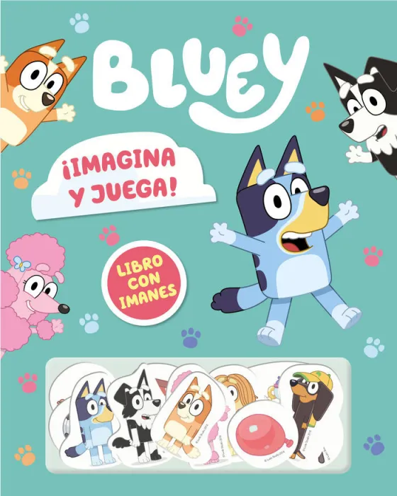 Bluey. Libro Juguete - Imagina y Juega! Libro con Imanes