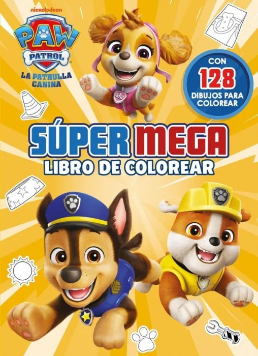 Súper Mega Libro de Colorear Paw Patrol / Patrulla Canina