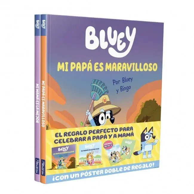 (Pack). Storybooks de Bluey:papa y Mama. (Cuento Infantil)