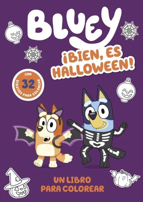 Bluey. Bien, Es Halloween! un Libro para Colorear