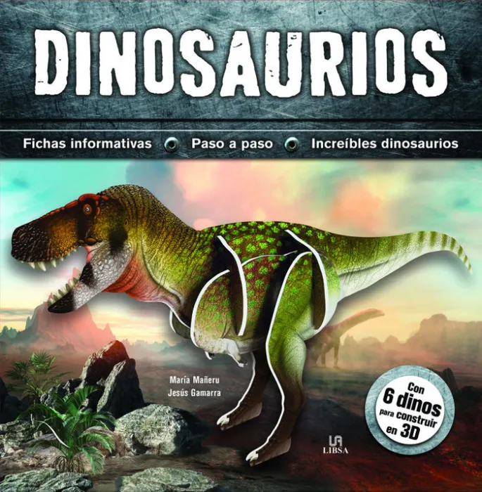 Dinosaurios. Con 6 Dinos para Construir en 3D (Caja)