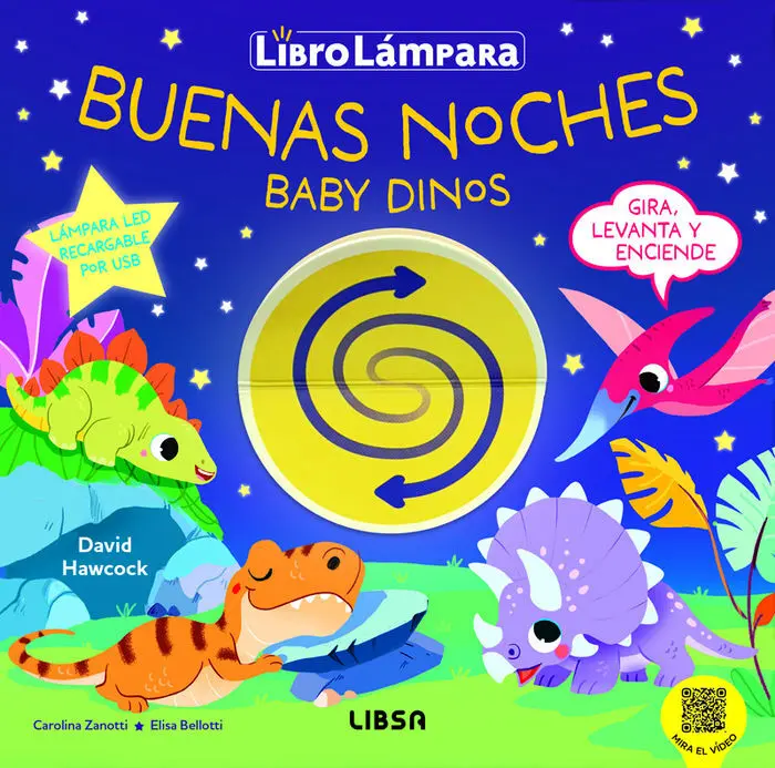 Buenas Noches Baby Dinos- Libro Lámpara