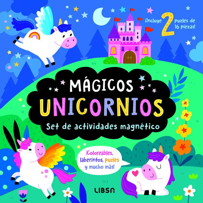 Mágicos Unicornios. Set de Puzles y Actividades