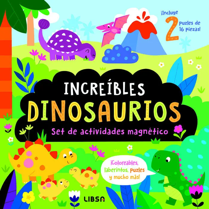 Increíbles Dinosaurios. Set de Puzles y Actividades