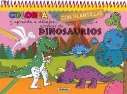 Dinosaurios. Colorea con Plantillas y Aprende a Dibujar...