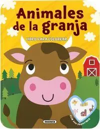 Animales de la Granja. Libro para Colorear con 100 Pegatinas