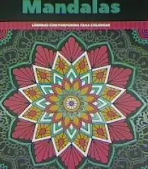 Mandalas. Láminas con Purpurina para Colorear