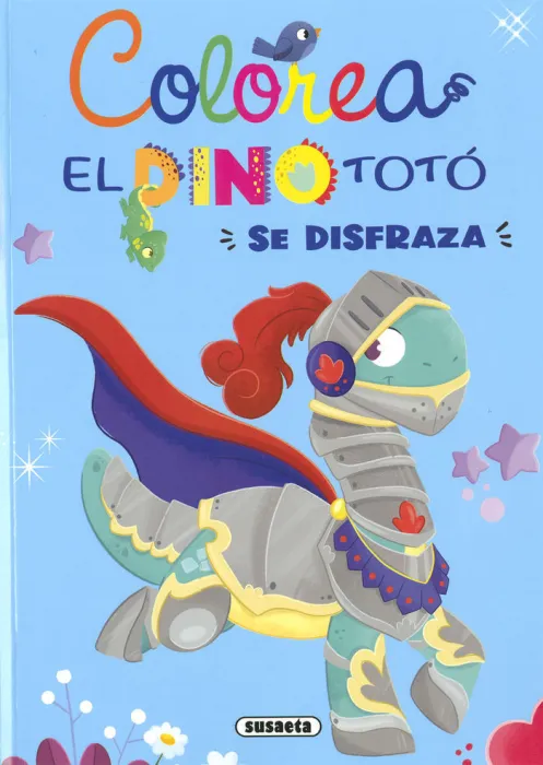 Colorea. El Dino Totó se Disfraza