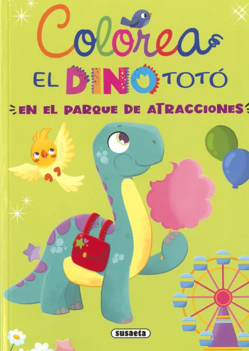 Colorea. El Dino Totó en el Parque de Atracciones