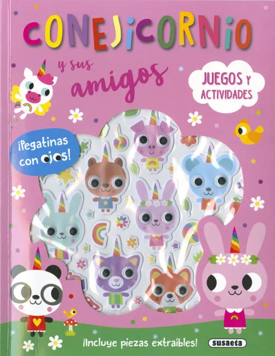 Conejicornio y Sus Amigos. Pegatinas con Ojos